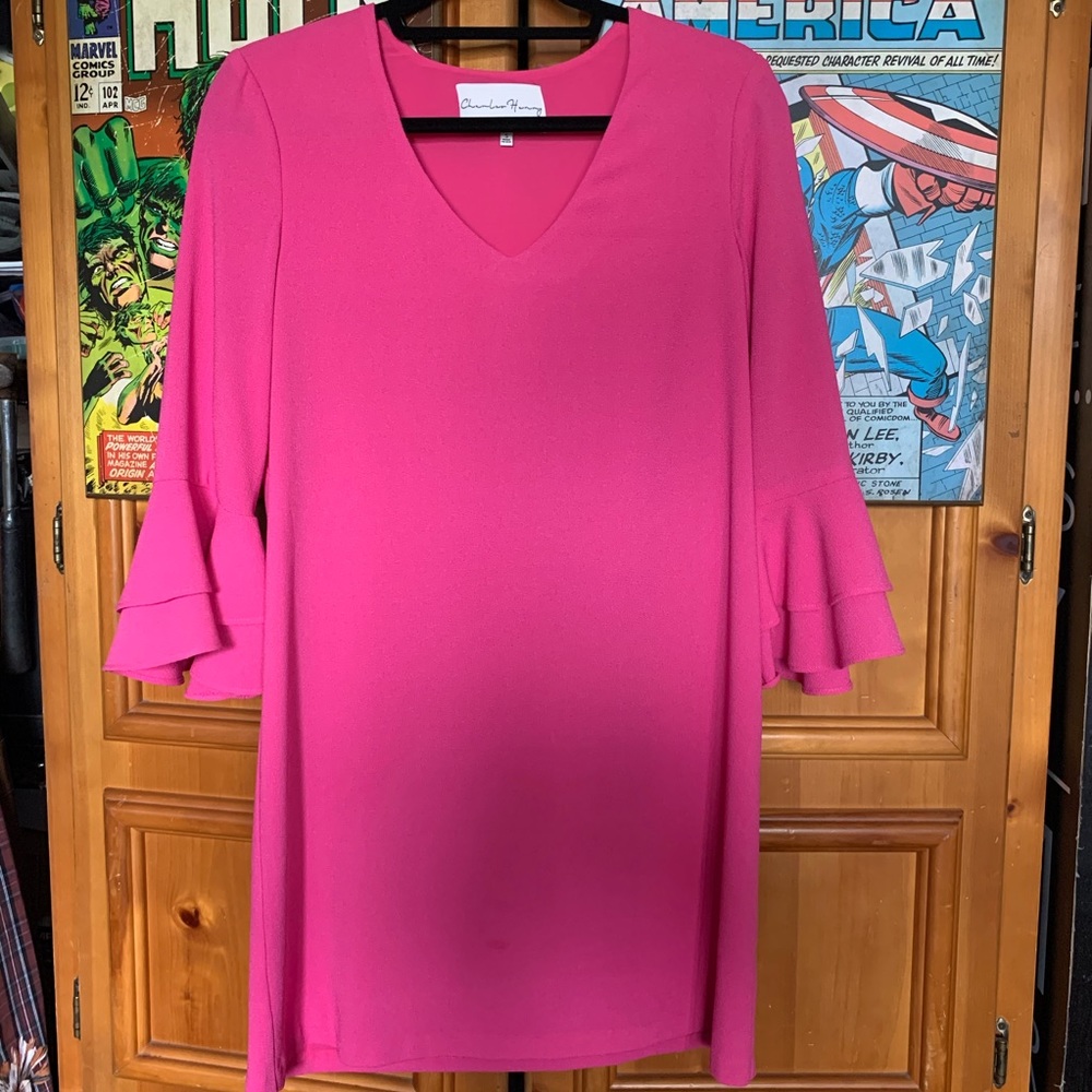 NWOT 3/4 sleeve pink dress